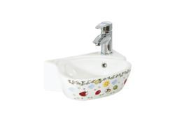 Creavit Çocuk Lavabo 38 cm Beyaz-Dekorlu