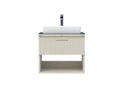 Creavit E10 Lav.Dlb.65cm 1Çekm. Raflı CamTez DAF Dafne