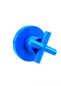 Creavit Pirinç Gövdeli Aç Kapa Ara Kesme Valfi 1/2” -1/2” Mavi