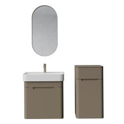 Creavit Colorit Lav.Dlb. 60cm Capp.Kapaklı Cappuccino