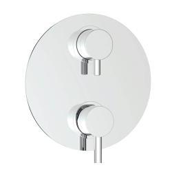 Creavit Ankastre Duş 3 Su Çıkışlı Sıvaüstü Oval Krom
