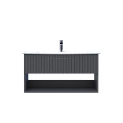 Creavit E10 Lav. Dlb. 100cm 1 Çekm. Raflı ANT Antrasit