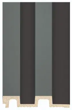 DECOLUX Residence AP-001K-79 Antrasit/Siyah 120x2800x20 mm Duvar Paneli