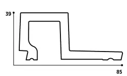 DECOLUX Nevada AP-021-16 Gri Kestane 35x2800x15 mm Duvar Paneli