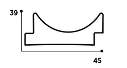 DECOLUX Ephesus AP-038-66 Kumtaşı 45x2800x16 mm Duvar Paneli