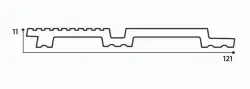 DECOLUX Linea AP-046-160 Duman Meşe 121x2800x11 mm Duvar Paneli