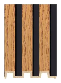 DECOLUX Cascade AP-049-F4 Koyu Otantik Meşe 131x2800x19 mm Duvar Paneli