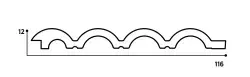 DECOLUX Omega AP-054-209 Mermer Altın 116x2800x12 mm Duvar Paneli