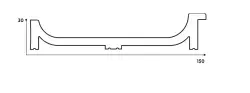 DECOLUX Geradient AP-079-904 Trend Gri 150x2800x30 mm Duvar Paneli