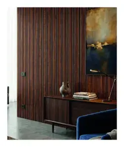 DECOLUX Metropolis AP-081-318 Koyu Dişbudak Altın 116x2800x10 mm Duvar Paneli