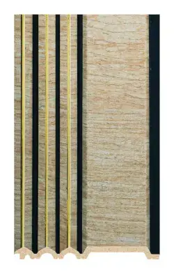 DECOLUX Metropolis AP-081-319 Koyu Meşe Altın 116x2800x10 mm Duvar Paneli