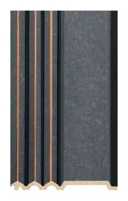 DECOLUX Metropolis AP-081-320 Rölyef Antrasit Altın 116x2800x10 mm Duvar Paneli