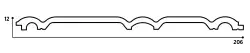 DECOLUX Velion AP-086-66 Kumtaşı 206x2800x12 mm Duvar Paneli