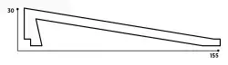 DECOLUX Graventa AP-087-293 Lav Taşı 155x2800x30 mm Duvar Paneli