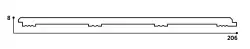 DECOLUX Vesta AP-088-294 Kuvars Taşı 206x2800x8 mm Duvar Paneli