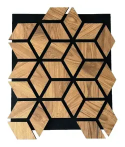 DECOLUX ACP 202-02 Safir Meşe 516x595x21 mm Akustik Duvar Paneli