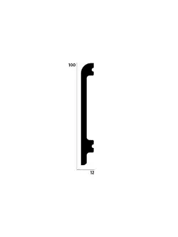 DECOLUX Battiscop AS-031-1 100x12 mm 2,4 m Süpürgelik