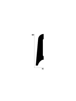 DECOLUX Battiscop DSK-6015-1 60x15 mm 2,4 m Süpürgelik