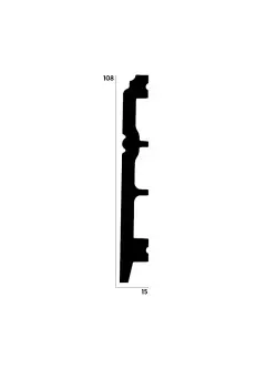 DECOLUX Battiscop DSK-10815-1 108x15 mm 2,4 m Süpürgelik