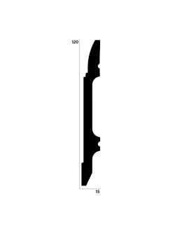 DECOLUX Battiscop DSK-11917-1 120x17 mm 2,4 m Süpürgelik