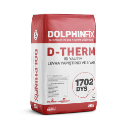 Dolphinfix D Therm 1702 DYS Isı Yalıtım, Mantolama Levha Yapıştırıcısı ve Sıvası 25 kg