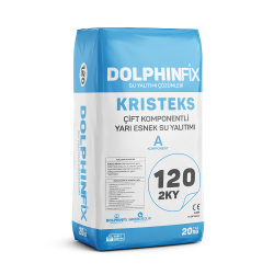 Dolphinfix Kristeks 2KY 120 Çift Komponentli Yarı Elastik Su Yalıtım ve İzolasyon Malzemesi 20+5 kg Set uygulama örneği