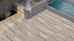 Duratiles 15x60 Barnwood Buff Matte Mat uygulama örneği