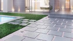 Duratiles 60x60 Belgian Blue Koyu Gri Full Lappato 20 mm uygulama örneği