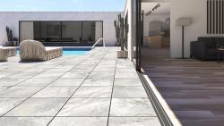 Duratiles 40x80 Argento Travertino Mat 20 mm uygulama örneği