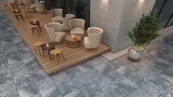 Duratiles 60x60 Enstone Antrasit Full Lappato 20 mm uygulama örneği