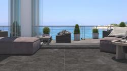 Duratiles 60x120 Marmostone Antrasit Mat uygulama örneği