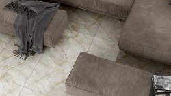 Duratiles 60x60 Rimini Grigio Parlak uygulama örneği