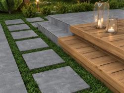 Duratiles 60x60 Nexus Graphite Full Lappato 30 mm uygulama örneği