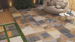 Duratiles 40x40 Mystique Multi Color Full Lappato 20 mm uygulama örneği