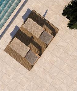 Duratiles 60x60 Nevada Sand Mat 20 mm uygulama örneği
