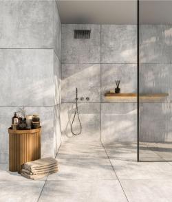 Duratiles 60x60 Beton Fildişi Mat 20 mm uygulama örneği