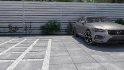 Duratiles 60x60 Atlanta Koyu Gri Mat 20 mm uygulama örneği