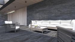 Duratiles 60x120 Durban Antrasit Full Lappato uygulama örneği