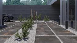 Duratiles 100x100 Metallic Iron Siyah Mat uygulama örneği