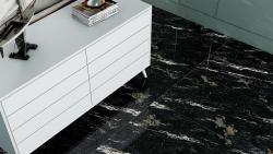 Duratiles 60x60 Portoro Siyah Full Lappato uygulama örneği