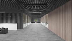 Duratiles 100x100 Revesto Gri Mat 20 mm uygulama örneği