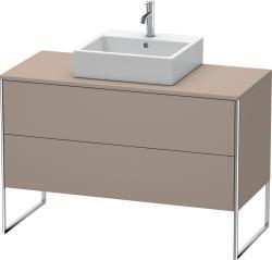 Duravit XSquare Yerden dolap ünitesi için tezgah 1200 mm Bazalt Mat