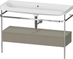 Duravit Happy D.2 metal konsollu ve çekmeceli c-shaped Set 1175 mm Taş Grisi Saten Mat Lake HP4844N92920000