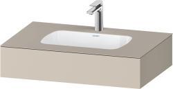 Duravit Studio F. A. Porsche Collection Ankastre lavabo tezgahlı dolap ünitesi ile birlikte 800 mm Taupe Süper Mat QA4690083830000