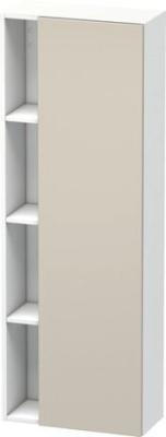 Duravit DuraStyle Boy dolabı Taupe Dekoru Kapı menteşesi: Sağ, Ön yüzey: Taupe Mat, Dekor, Gövde: Beyaz Mat, Dekor DS1238R9118