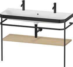 Duravit Happy D.2 c-bonded Metal lavabo konsolu 1175 mm Akdeniz Meşesi Gerçek ahşap kaplama HP4759O71710000