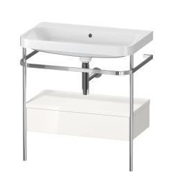 Duravit Happy D.2 metal konsollu ve çekmeceli c-shaped Set 775 mm Beyaz (parlak) HP4842N2222