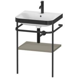 Duravit Happy D.2 c-bonded Metal lavabo konsolu 575 mm Taş Grisi Saten Mat Lake HP4735O9292