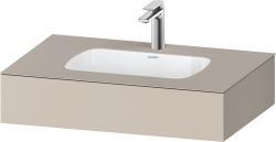 Duravit Studio F. A. Porsche Collection Ankastre lavabo tezgahlı dolap ünitesi ile birlikte 800 mm Taupe Dekoru QA4690091910000
