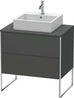 Duravit XSquare Yerden dolap ünitesi için tezgah 800 mm Grafit Mat